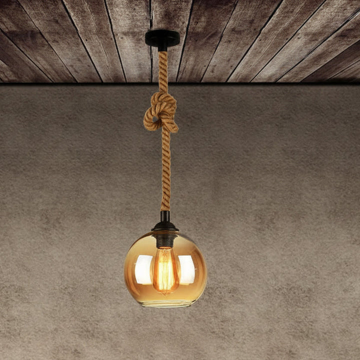 Retro Glass Pendant Light 7