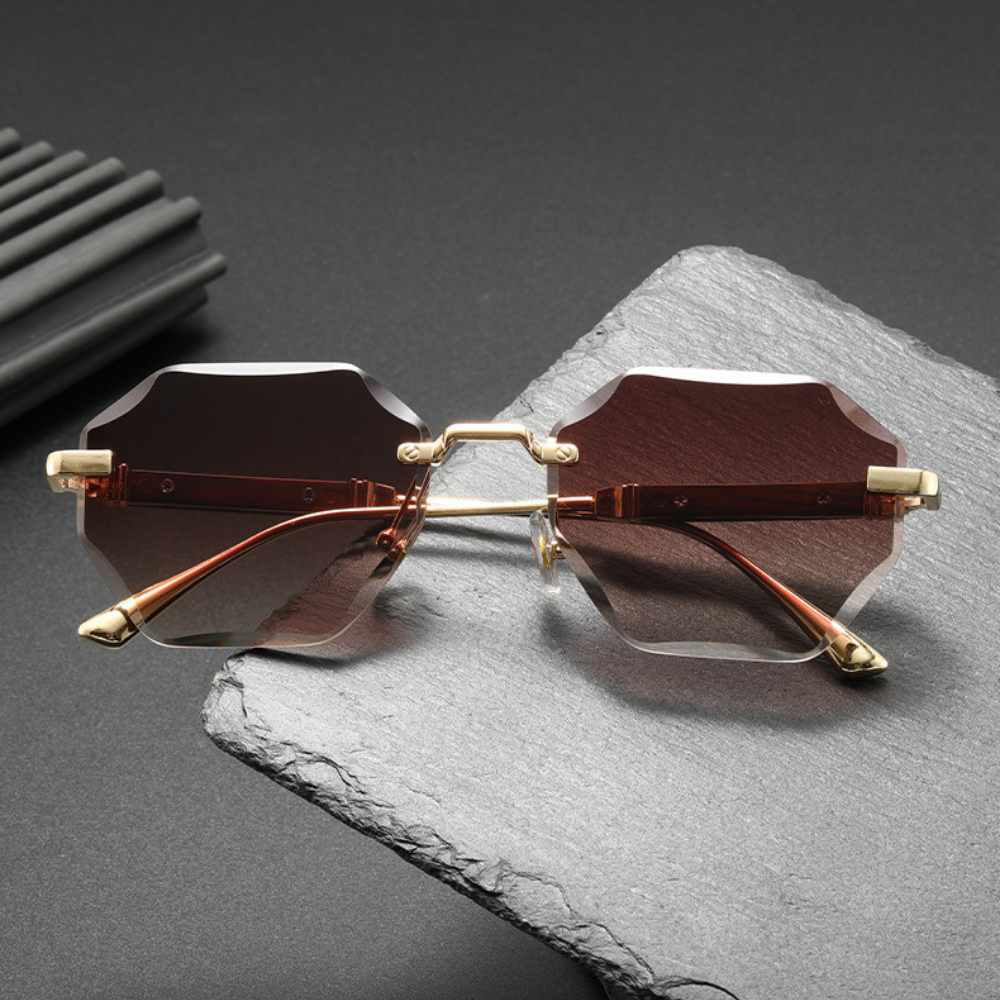 Rimless Octagonal Sunglasses 1