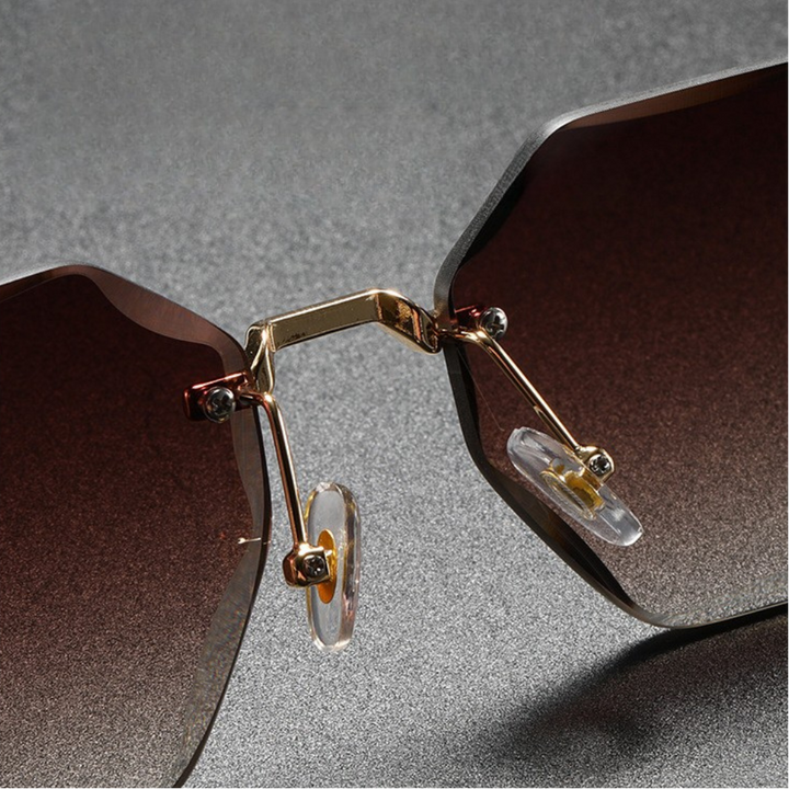 Rimless Octagonal Sunglasses 2