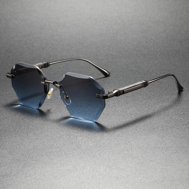Rimless Octagonal Sunglasses 4