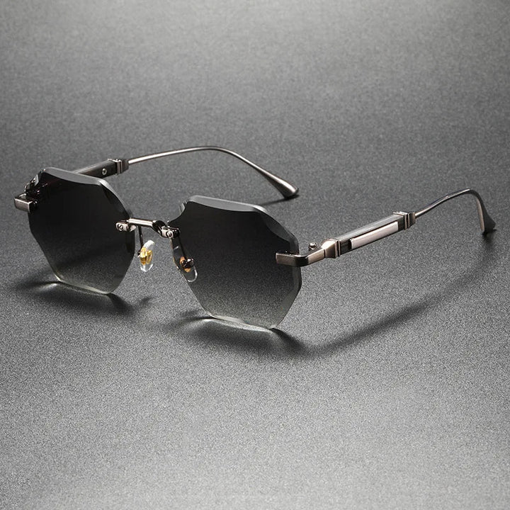 Rimless Octagonal Sunglasses 6