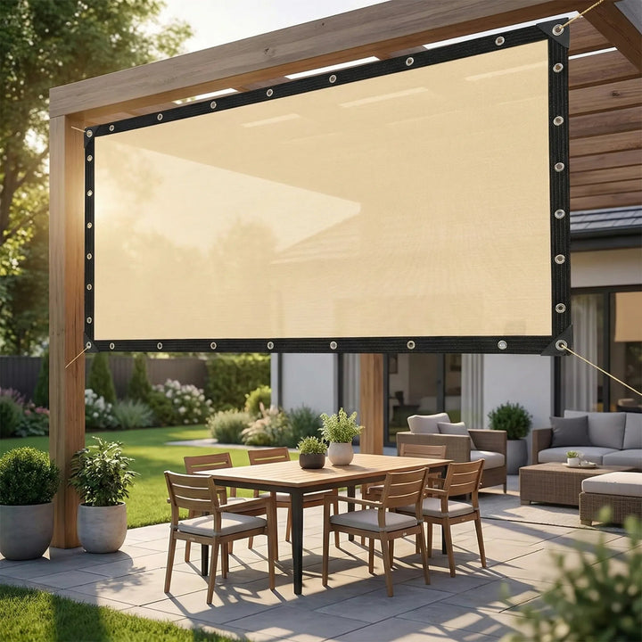 HDPE Rectangular Shade Sail installation diagram