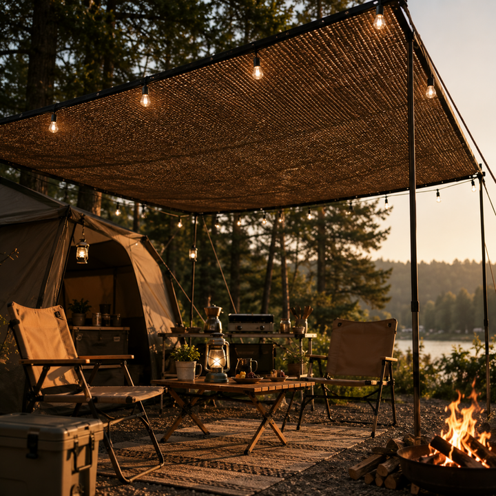 Polyamide Mesh Shade Canopy lifestyle setting