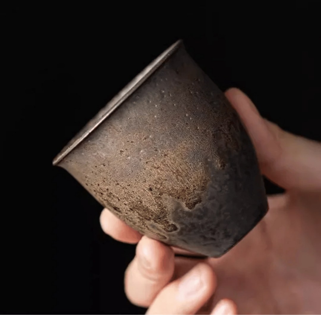 Rustic Gold Ceramic Cups 3