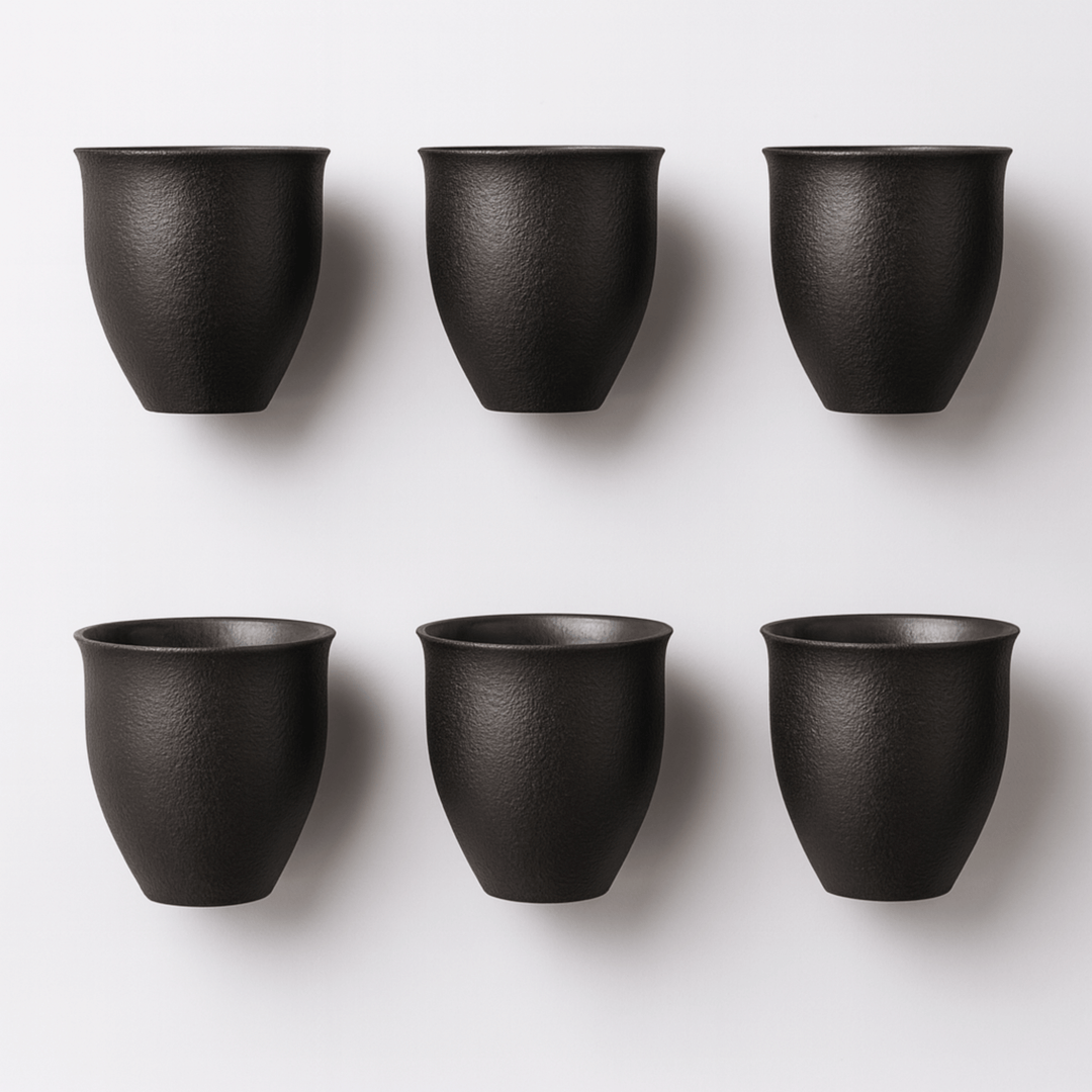 Rustic Gold Ceramic Cups 7