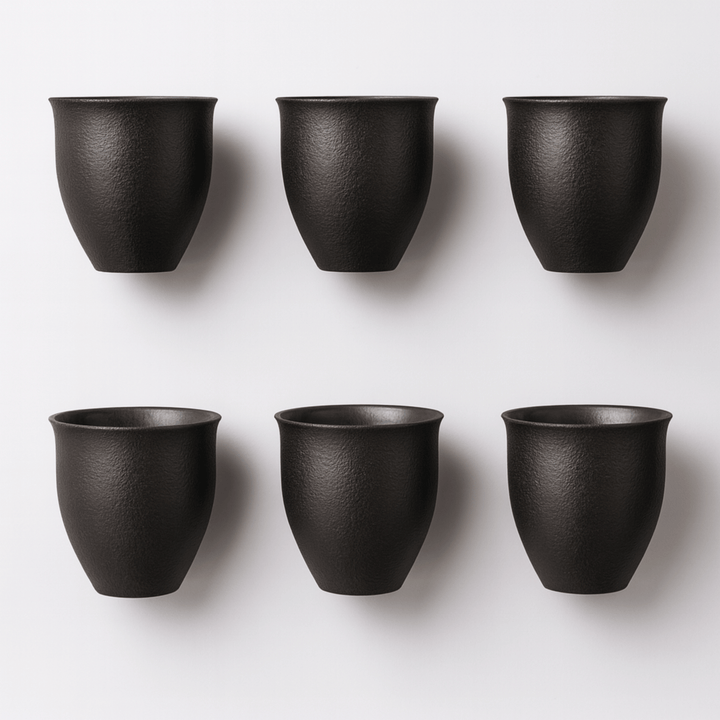 Rustic Gold Ceramic Cups 7