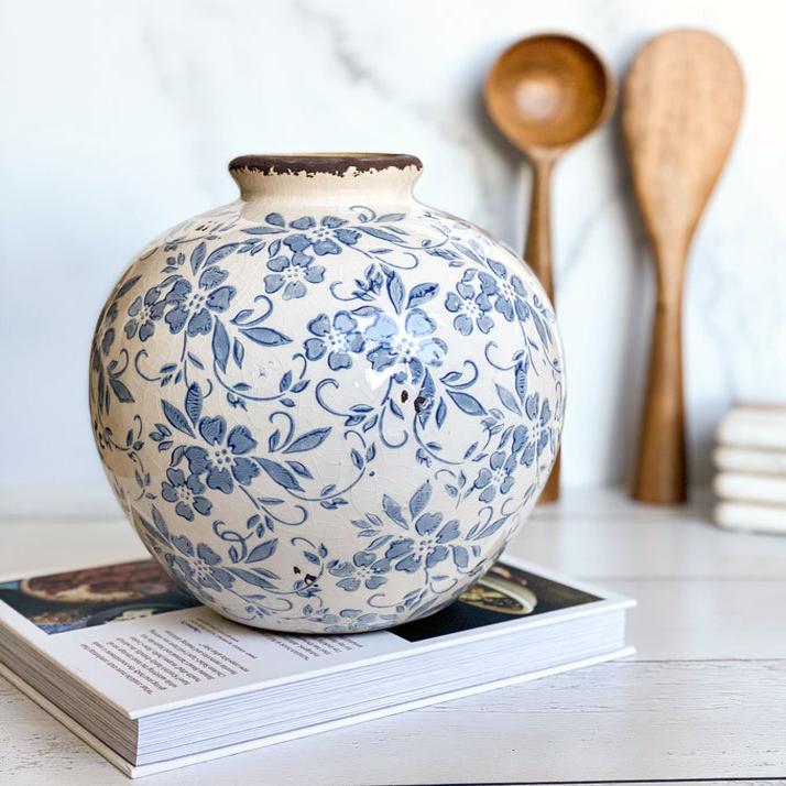 Rustic White Ceramic Vase 1