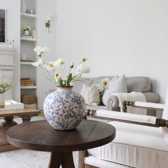 Rustic White Ceramic Vase 4