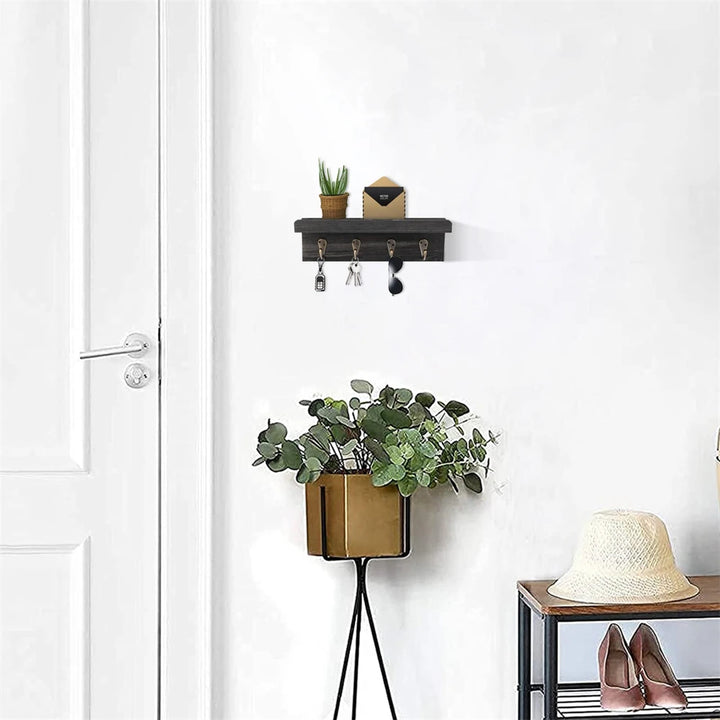 Rustic Wooden Key Holder for Wall 2