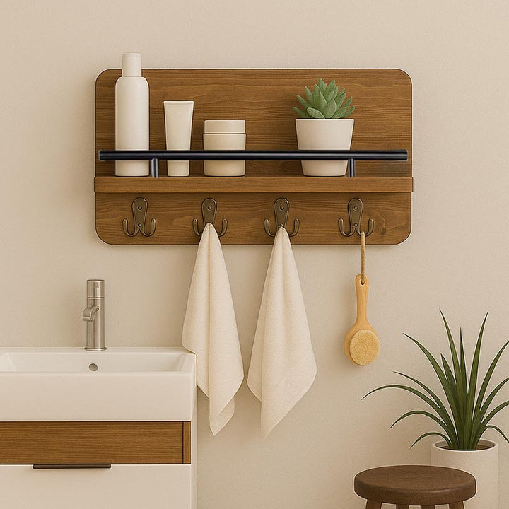 Rustic Wooden Key Holder for Wall 4