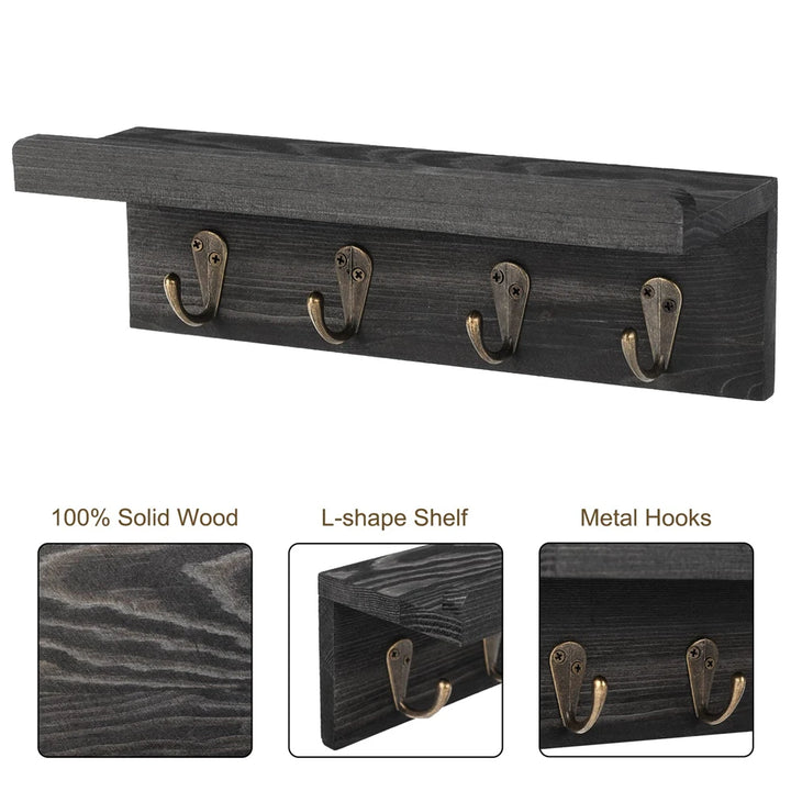 Rustic Wooden Key Holder for Wall 4