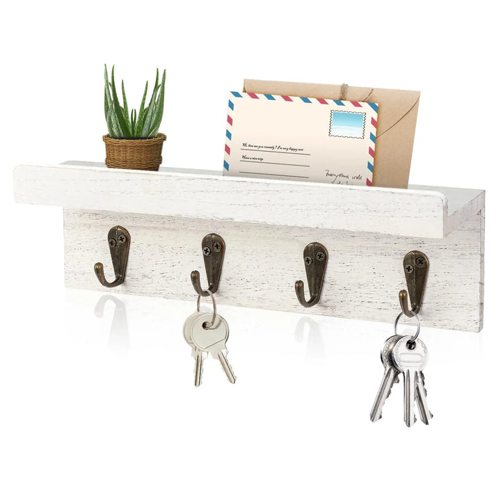Rustic Wooden Key Holder for Wall 8
