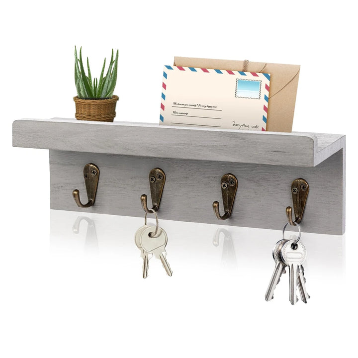 Rustic Wooden Key Holder for Wall 9