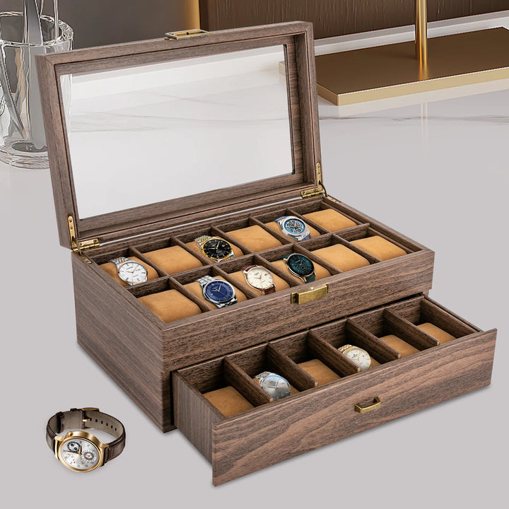 Rustic Wooden Watch Box for Men 0