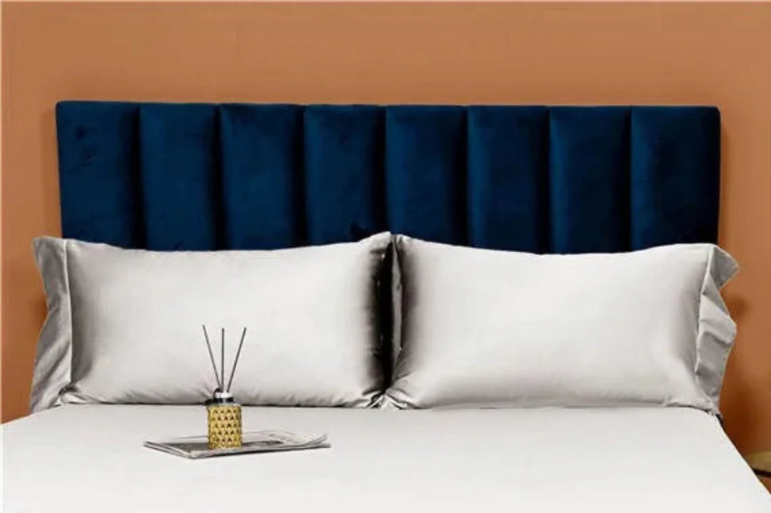 LINKORI Luxe 1000TC Egyptian Cotton Sateen Pillowcases - White, 2-Pack