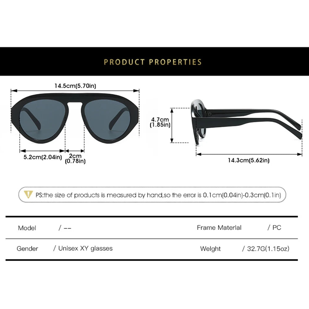 Black Double Blue Y2K Pilot Sunglasses worn lifestyle