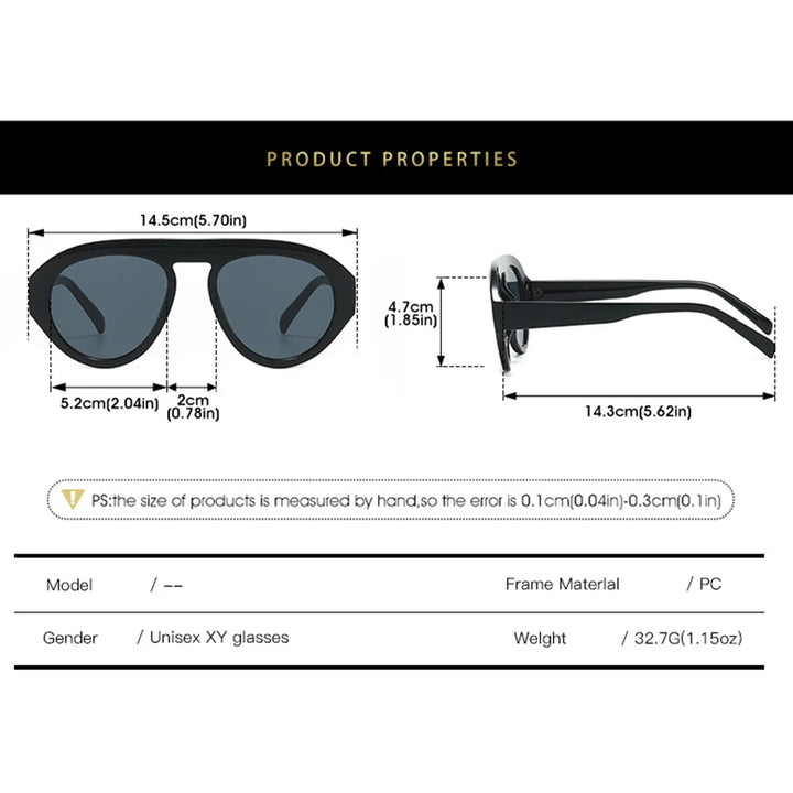Black Double Blue Y2K Pilot Sunglasses worn lifestyle