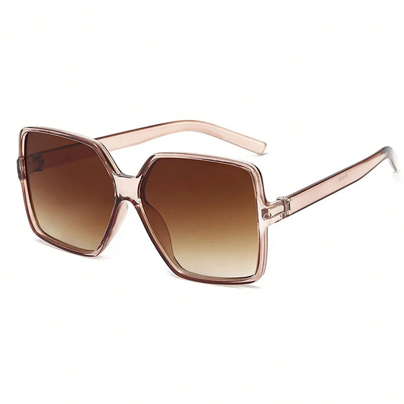 Oversized Gradient Frame Sunglasses