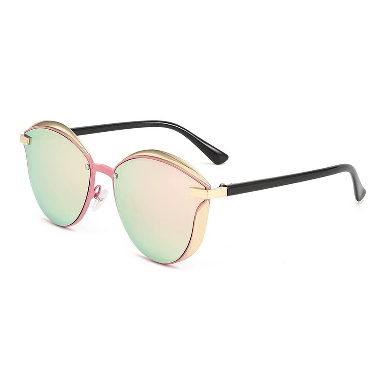 Cat-Eye Metal-Frame Sunglasses