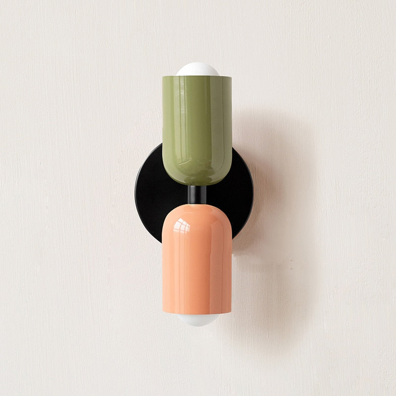 Bold Matte Twin-Bulb Sconce