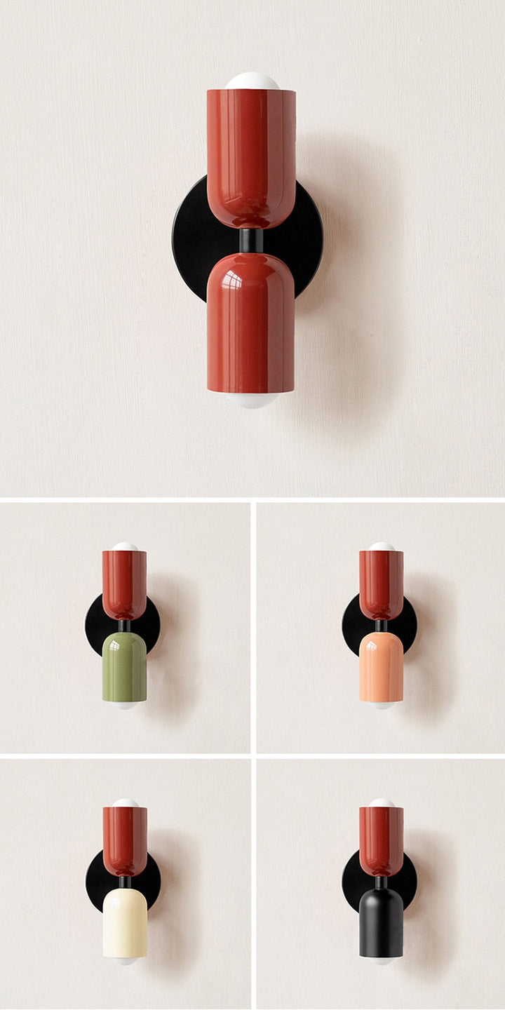 Bold Matte Twin-Bulb Sconce