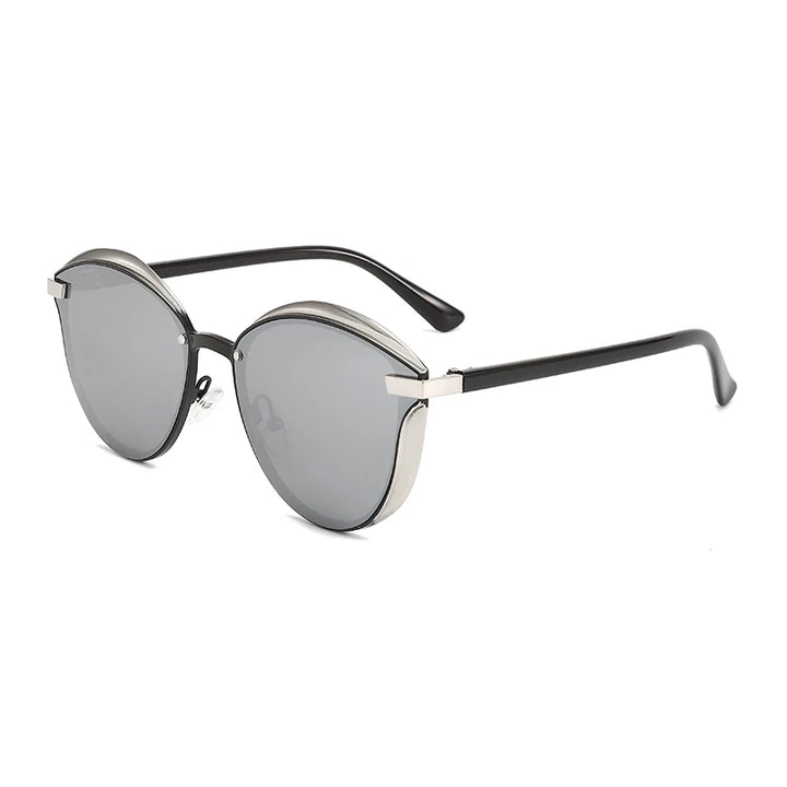 Cat-Eye Metal-Frame Sunglasses