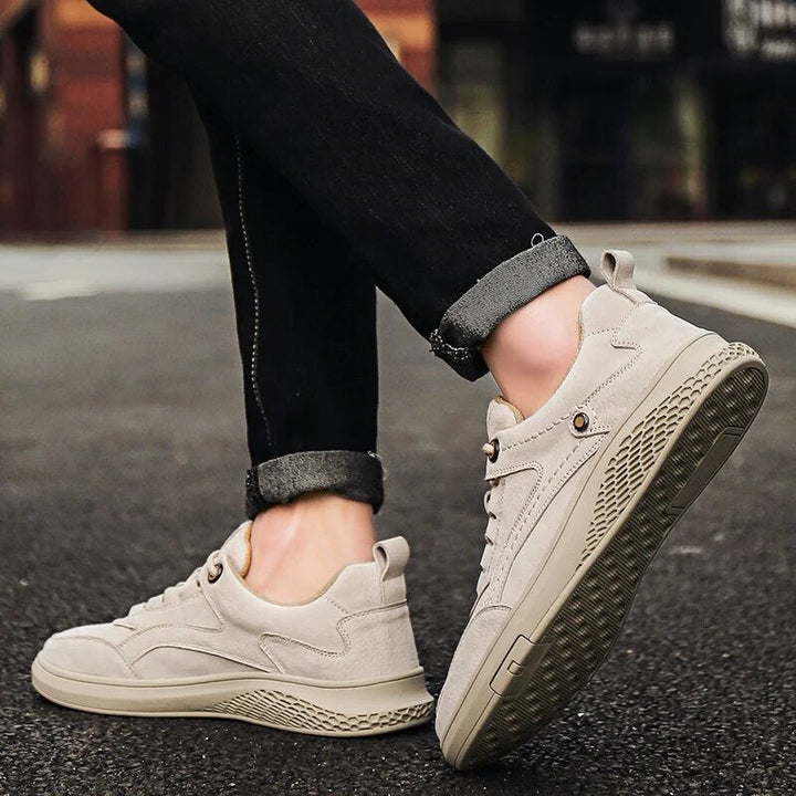Genuine Suede Casual Sneakers