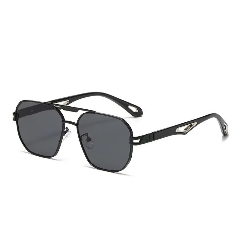 Double-Bridge Square Sunglasses