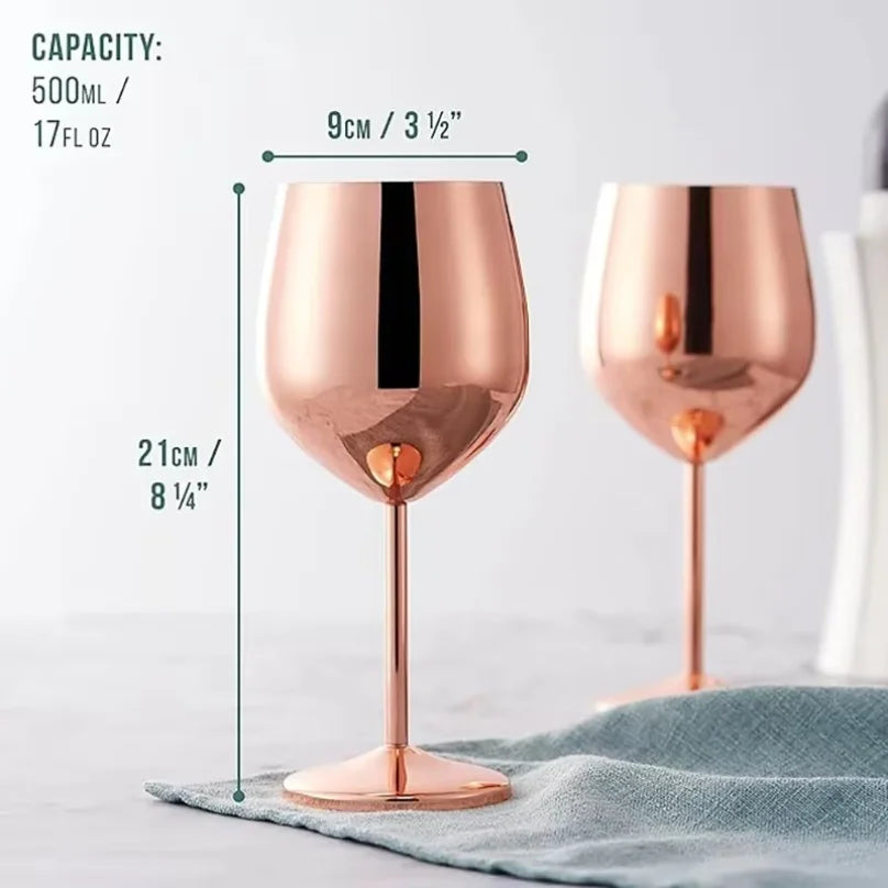 Stainless Steel Wine Goblet lifestyle setting