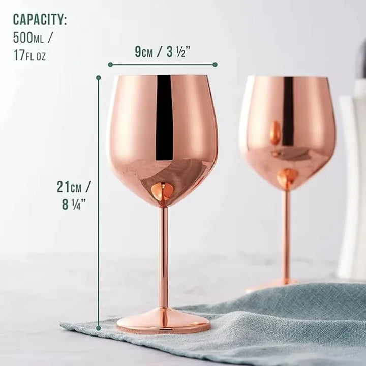 Stainless Steel Wine Goblet lifestyle setting