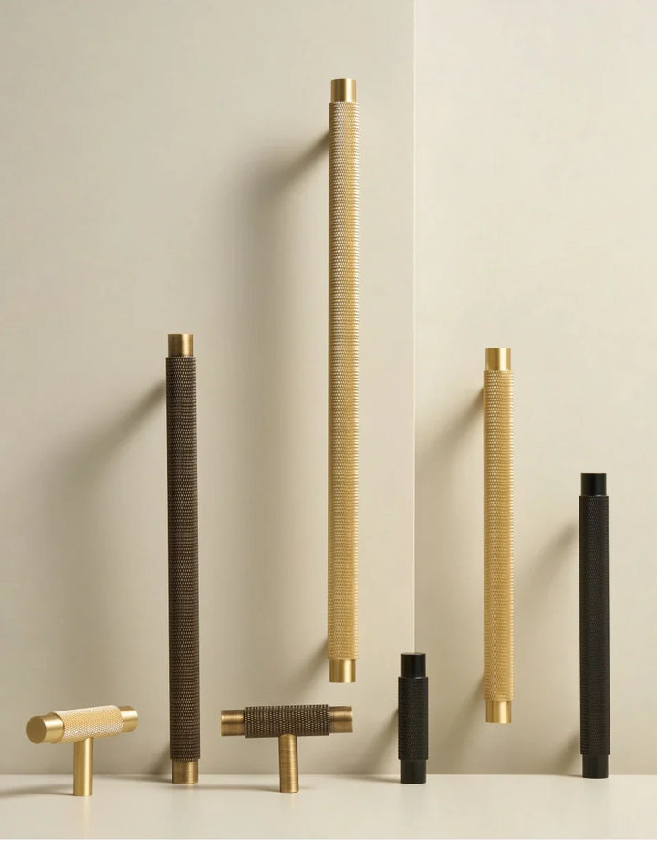 Textured Brass T-Bar Pull