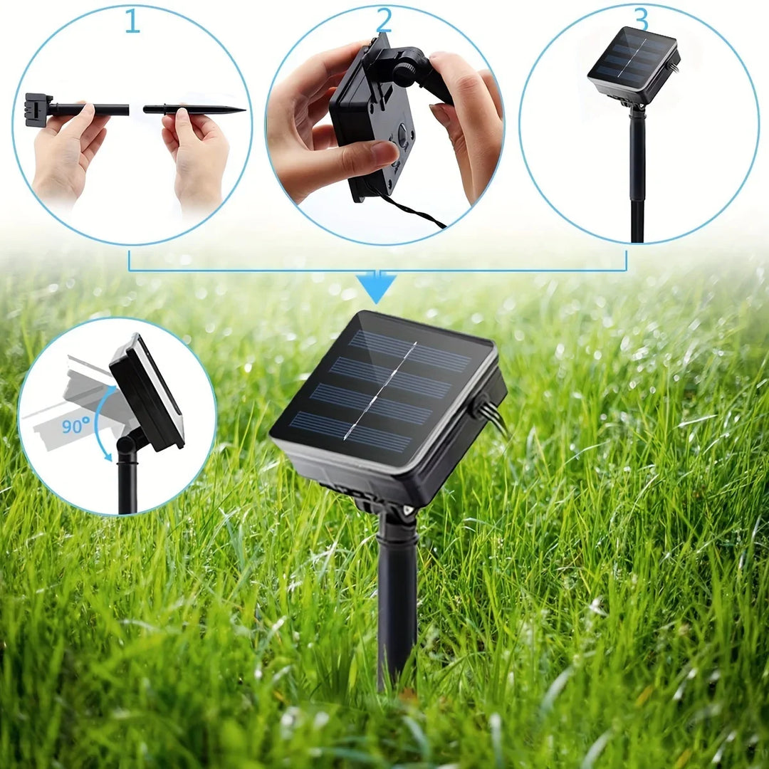 Solar Hemp Rope Lights garden lifestyle scene