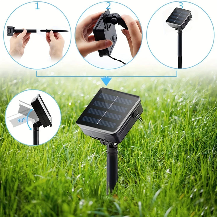 Solar Hemp Rope Lights garden lifestyle scene