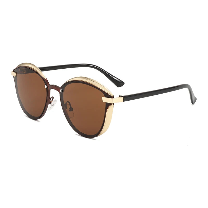 Cat-Eye Metal-Frame Sunglasses