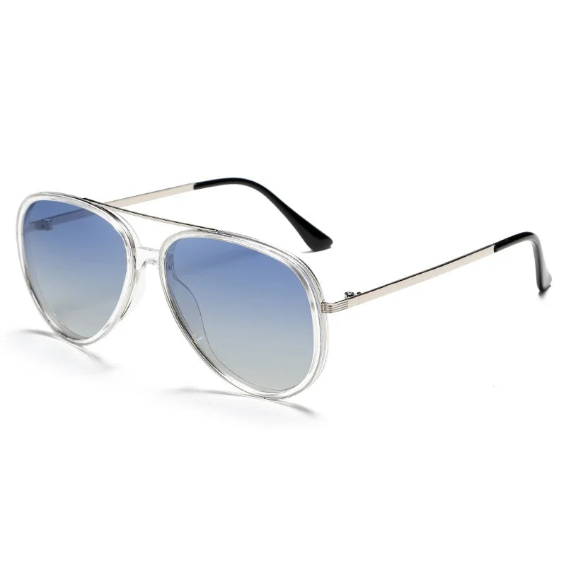 Alloy Frame Pilot Sunglasses lens detail