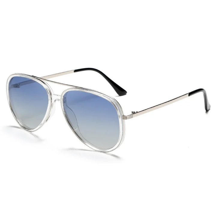 Alloy Frame Pilot Sunglasses lens detail