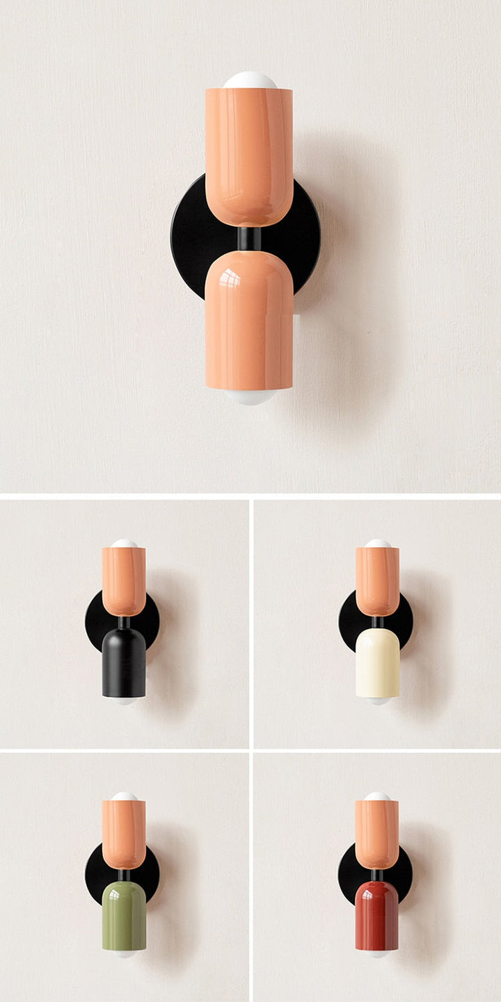 Bold Matte Twin-Bulb Sconce