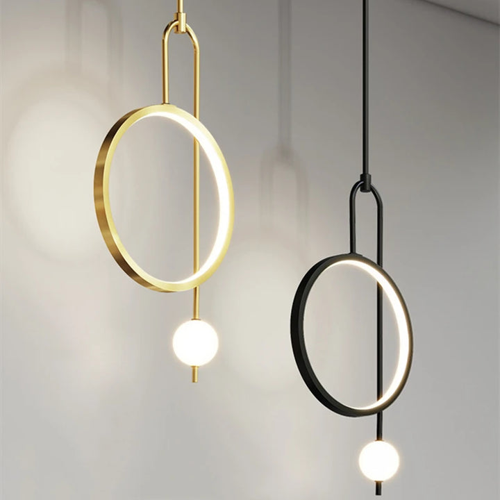 LED Ring Pendant Light detail view