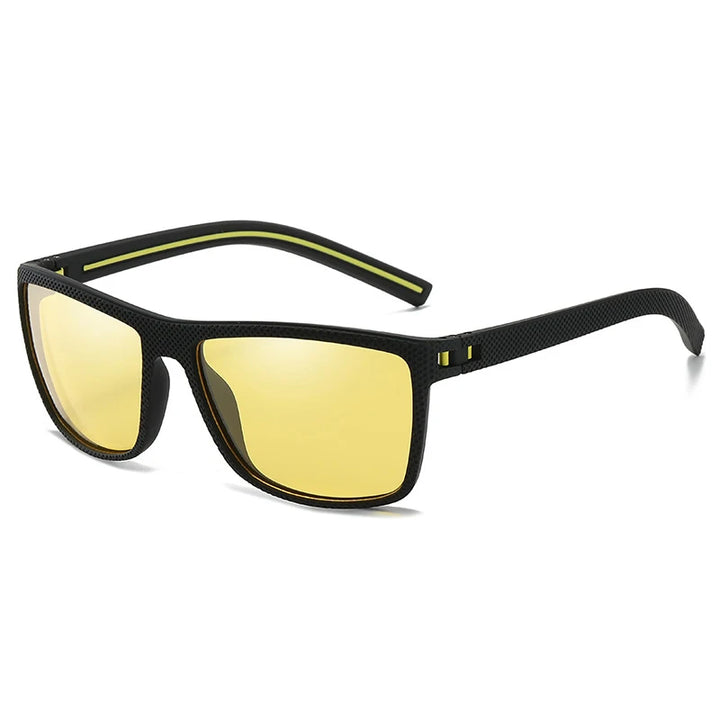 Yellow Lightweight Polarized Sport Sunglasses side view