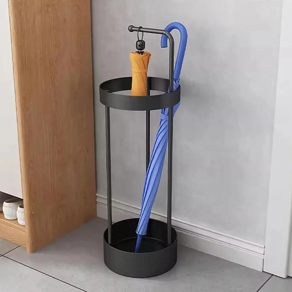 Two-Tone Metal Umbrella Stand base detail