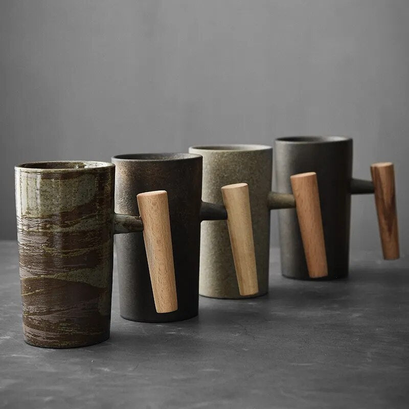 Nordic Ceramic Earth-Tone Mug