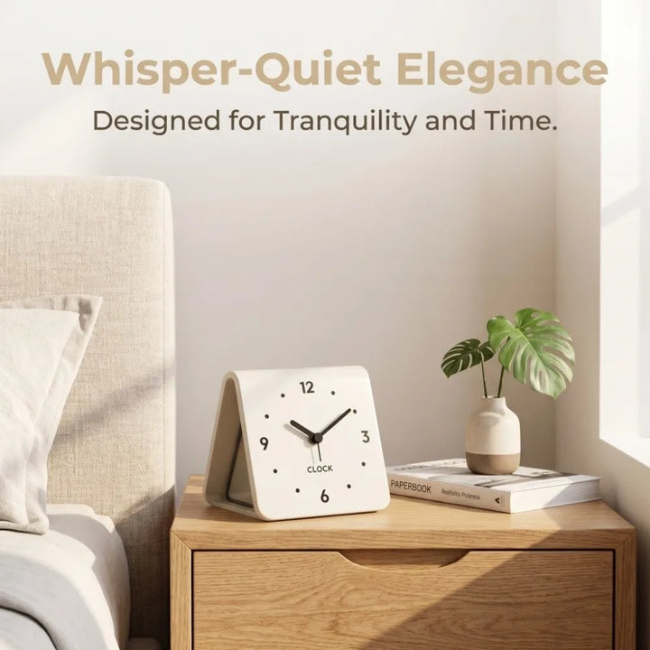 Modern Acrylic Desk Clock back view