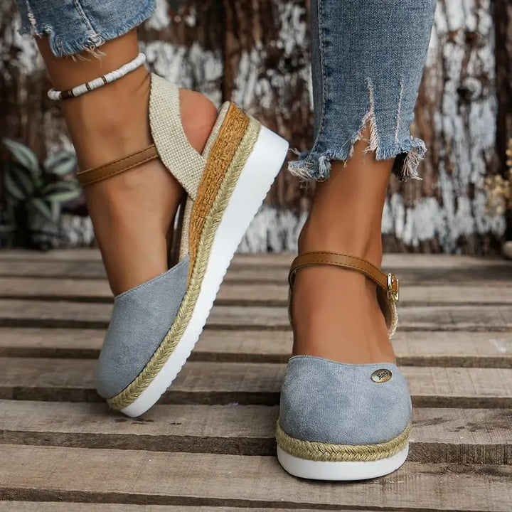 Espadrille Wedge Sandals detail view