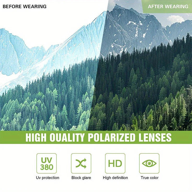Polarized Sport Wrap Sunglasses temple detail