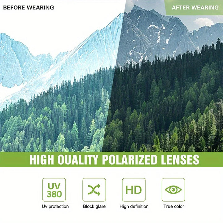 Polarized Sport Wrap Sunglasses temple detail