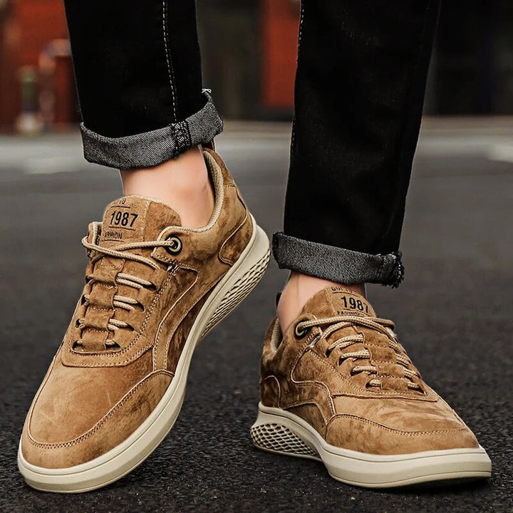 Genuine Suede Casual Sneakers