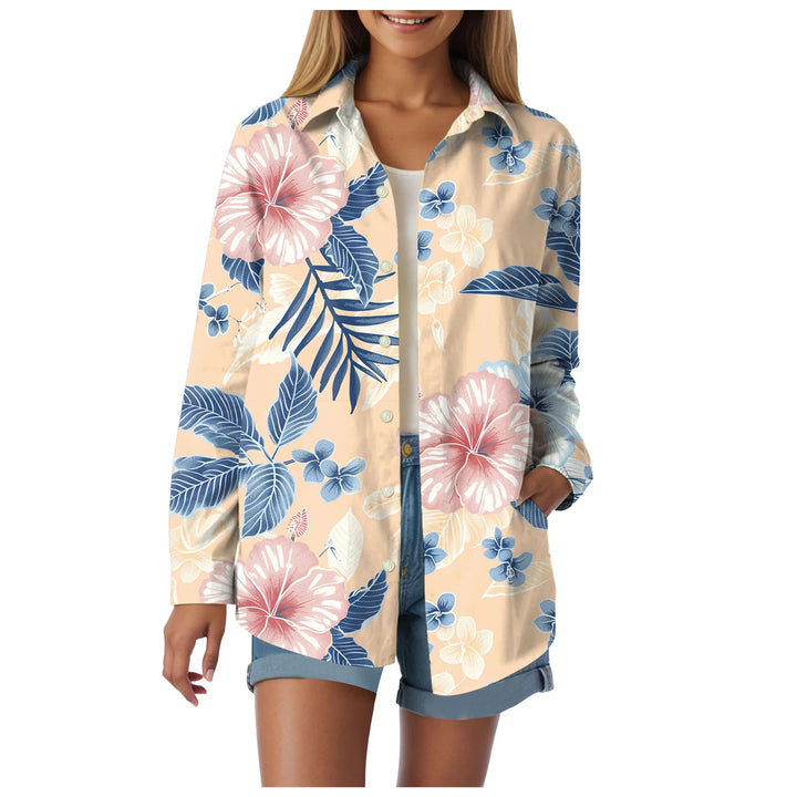 Cotton Tropical Print Shirt side view