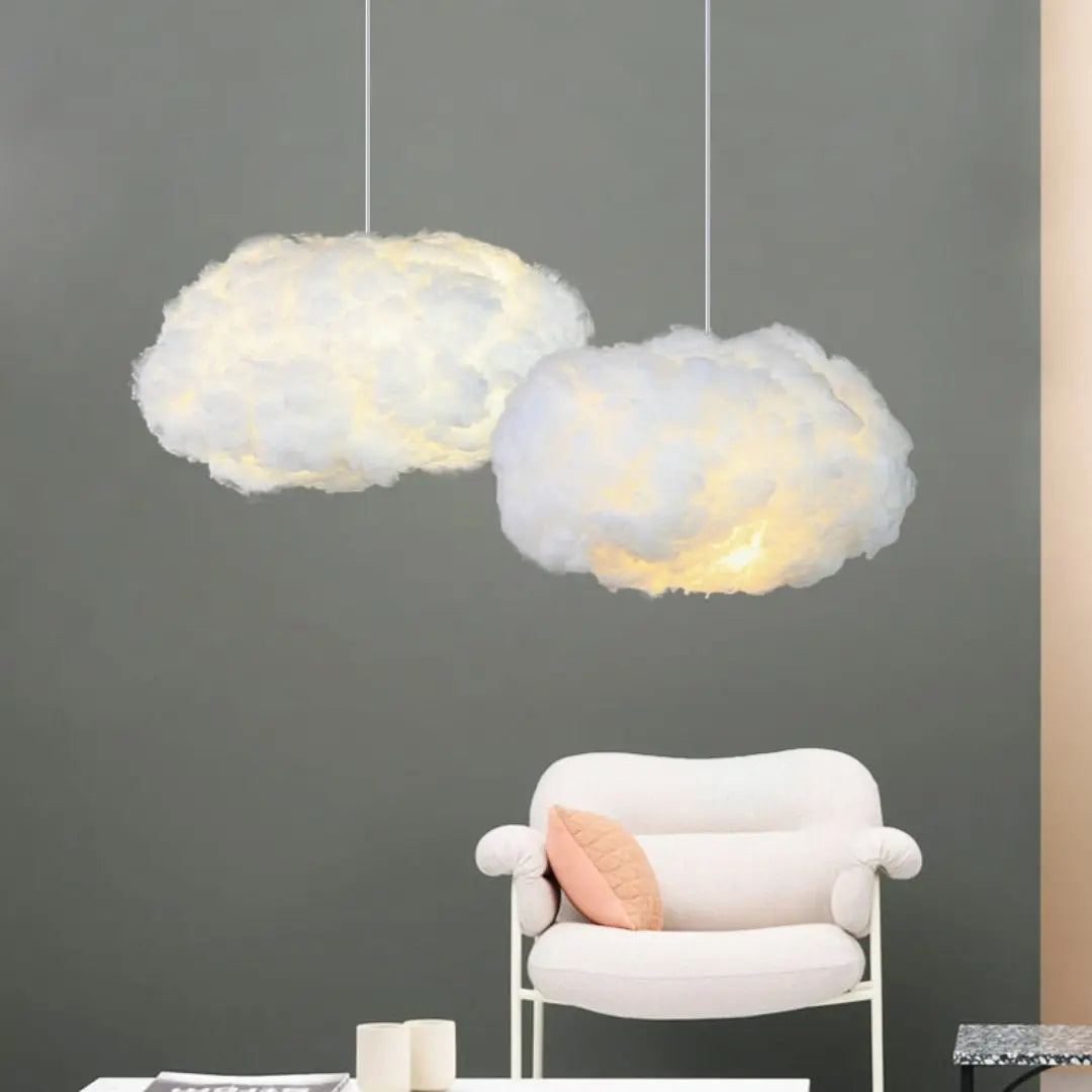 Dreamy Cloud Ceiling Light Pendant | Soft Fabric Ambient Glow for Kids Rooms