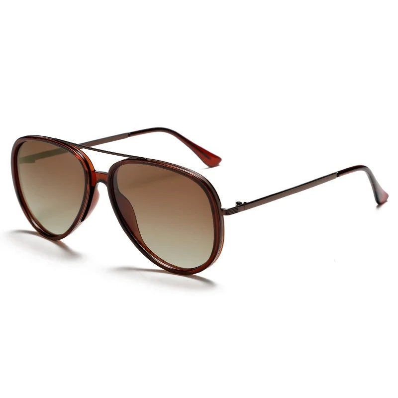 Alloy Frame Pilot Sunglasses hinge detail