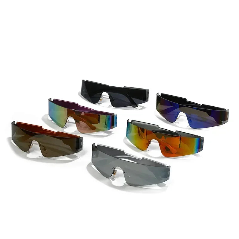 Chrome Wraparound Fashion Shades